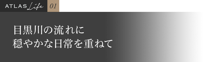 目黒川の流れに穏やかな日常を重ねて