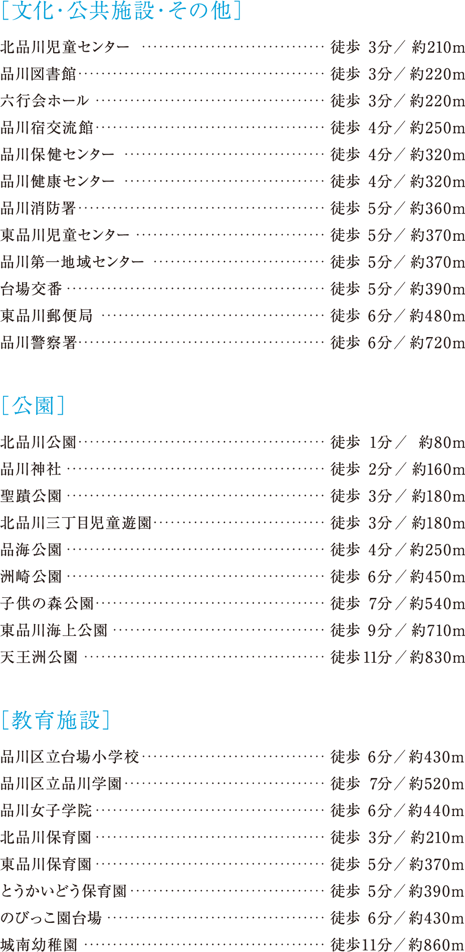 文化・公共施設・その他 公園 教育施設