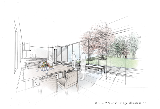 カフェラウンジ image illustration