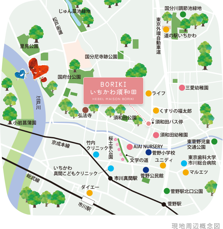 現地周辺概念図