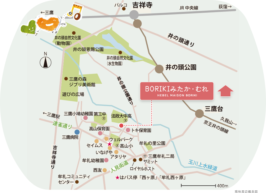 現地周辺概念図