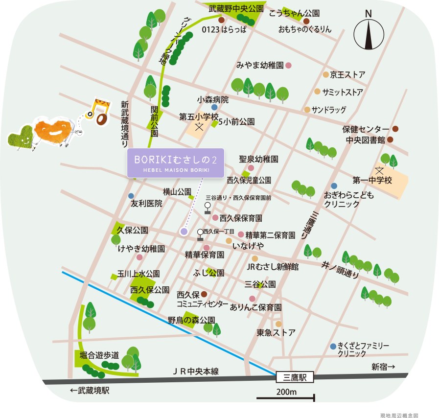 現地周辺概念図