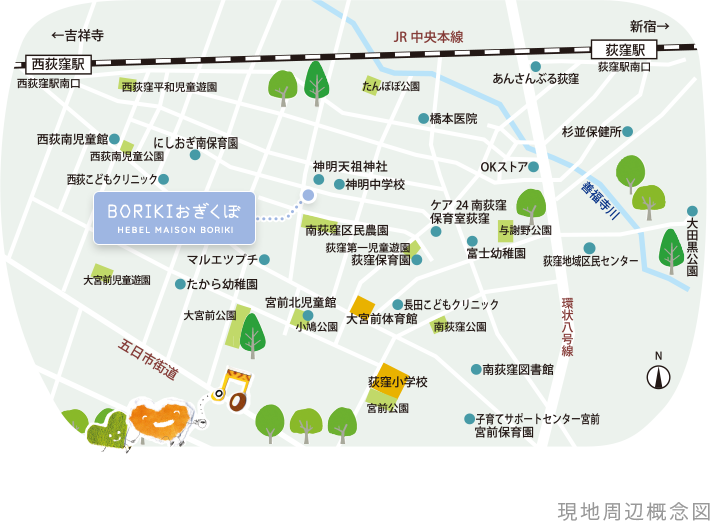 現地周辺概念図