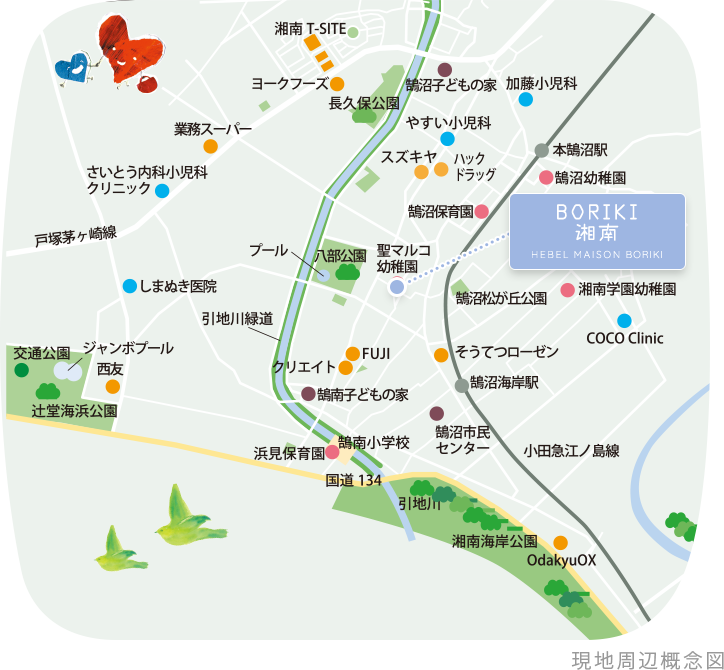 現地周辺概念図