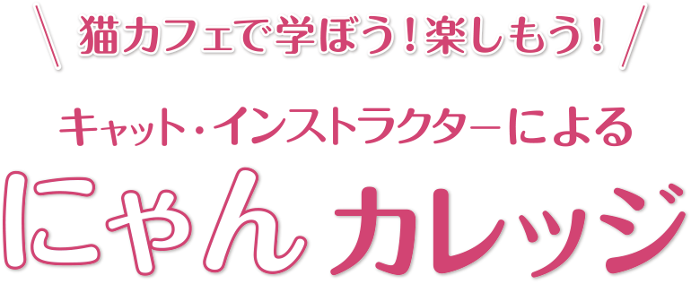 猫カフェで学ぼう！楽しもう！キャット・インストラクターによるにゃんカレッジ