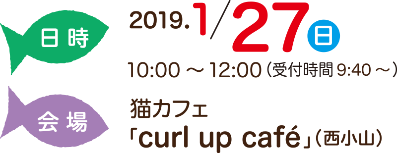 日時：2019年1月27日（日）10:00～12:00 場所：「curl up café」（西小山）