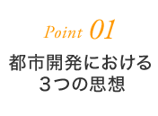 Point01 都市開発における3つの思想