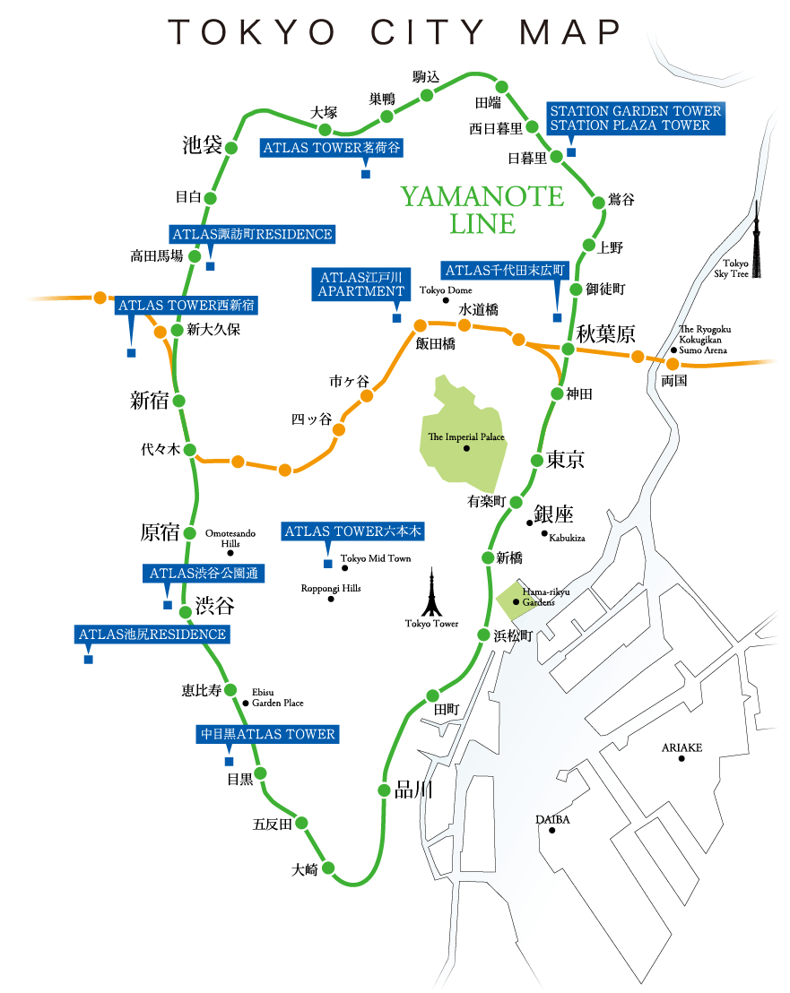 TOKYO　CITY　MAP