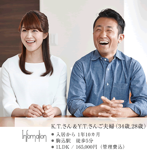 O.J.さん & Y.T.さんご夫婦(34歳,28歳)